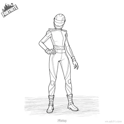 Free printable Pitstop 01 Coloring Page - Free PDF Printable Fortnite Coloring Sheets coloring page